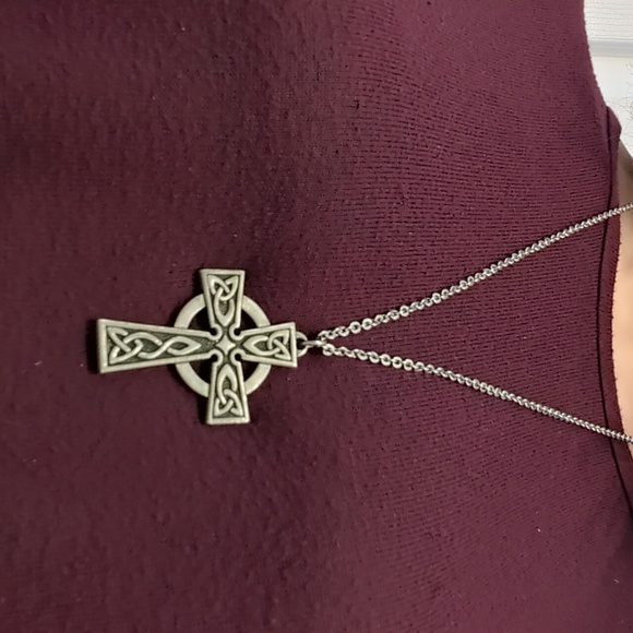 Pewter Celtic Cross Necklace - Picture 4 of 4